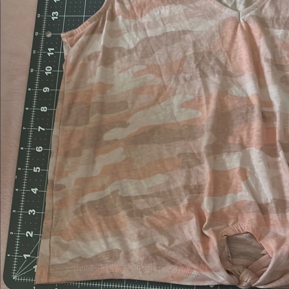 Lucky Brand Orange Sleeveless Tie Front Tank Top - Picture 2 of 5